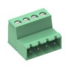 PLUG, MALE, HORIZ, 5.08MM 4C-GREEN