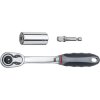 3/8 inch socket wrench, 3 pieces, hexagon, 20783