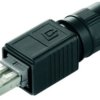FO plug, LC, GOF/POF, multimode, ceramic, black, 100007560