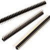 Pin header, 10 pole, pitch 2.54 mm, straight, black, 61301021121