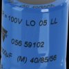 MAL205659102 Bucket capacitor, radial, 1.0 mF, 100 V, 85°C.