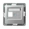 IMPRESJA Obudowa gniazda pojedyncze typu Keystone prosta srebro GPK-1Y/p/18 OSPEL