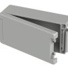 Bopla BA 241309 SIL-7035 (00115235.SIL) - obudowa aluminiowa bez wgłębienia w pokrywie z uszczelką silikonową (259 x 128 x 90 mm