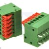 Pololu Screwless Terminal Block: 6-Pin, 0.1″ Pitch, Side Entry (2-Pack)