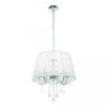 Lampa wisząca Mona 5xE14 do stylowego salonu srebrna LP-5005/5P srebrna Light Prestige