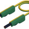 Przewód pomiarowy Hirschmann Test & Measurement MLB 100/1 V ge/gn, żółty, zielony