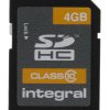 Karta SD SDHC, 4 GB HC, Integral Memory 0 → +60°C 200x