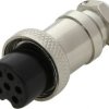 Wtyk mikrofonowy CB 6p na kabel