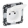 VALENA ALLURE Gniazdo pojedyncze z uziemieniem zaciski automatyczne z przesłonami IP44 755304 LEGRAND