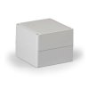 Obudowa Cubo S 125x125x100mm podstawa 50mm boki gładkie pokrywa szara IP67 ABS SABP131310G