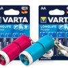 Zestaw Varta Longlife Power - 80szt LR6 / AA, 80szt LR03 / AAA + dwie latarki everActive FL-15