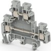 Screw terminal block, screw connection, 4.0 mm², 2 pole, 32 A, 8 kV, gray, 1SNA115271R2200
