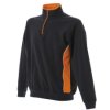 Sweter, 989553, Unisex, M, M, Czarny, pomarańczowy, 20% Poliestru, 20% Bawełny