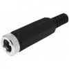 Gniazdo dc 2.1/5.5mm lutowane na przewód kabel LED