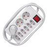 Przedłużacz 1,5m 3x2P/schuko 6x2p+włącz.GS 1.5mm2