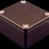 Aluminum die cast enclosure, (L x W x H) 64 x 58 x 35 mm, black (RAL 9005), IP66, 1550Z104BK