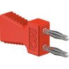 Jumper, pitch 6 mm, 30 VAC/60 VDC, 70 V, 10 A, gold-plated, red, 63.9353-22