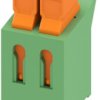 PCB terminal, 2 pole, pitch 3.81 mm, AWG 26-22, 5 A, cutting connection, green, 1706170