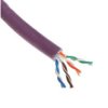 Kabel Kategorii 6, L. Żył: 1Rozmiar: 23 Awg Fioletowy, Niezakończony...