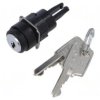 Przełącznik obrotowy z kluczem 16mm Poz.stab 2 NC x2 + NO x2 51-378.F22D