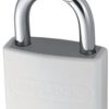 Kłódka bezpieczeństwa średnica szekli: 6.5mm ABUS z kluczem W budynkach, na zewnątrz aluminiowo-stalowa Biały