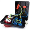 Rozdzielnica budowlana 2*32A/5 + 4*GS 230V, obudowa stacjonarna czarna, ELS Elektrotechnika, N402C
