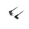 Kabel zasilający CEE7/16 - IEC320 C7 3m kątowy czarny - Lanberg CA-C7CA-12CC-0030-BK