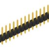 Pin header, 15 pole, pitch 2.54 mm, straight, black, 10048057