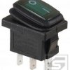 Przełącznik hermetyczny KCD1G-12VDC 20A;podśw.zielony;6.3mm;ON-OFF;