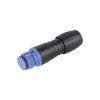Binder 99 9214 060 05 Female Cable Mnt 5 Pin Blue Code with Solder Termination