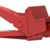 Zacisk krokodylkowy 20A izolowany 22mm Czerwony Electro PJP