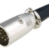 XLR-7W Wtyk mikrofonowy XLR męski na przewód 7pin