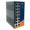 IES-1160, Switch przemysłowy niezarządzalny, DIN, 16x 10/100 RJ-45