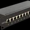 43310 10“ Patch Panel 12 Port Cat.6A black