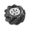 Black Mecanum Wheel with Motor Shaft Coupling (60mm) - Left