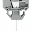 Through terminal block, cage clamp, 0.08-4.0 mm², 1 pole, 4 A, 4 kV, gray, 226-113
