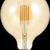 LX023825655 E27 LED lamp, 7 W, 570 lm, 2200 K, gold, filament, dimmable