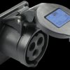 313-6X Panel-mounted socket, straight 16 A 3p 6h IP44/54