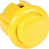 Pushbutton switch, yellow, unlit , 12 V, mounting Ø 23.5 mm, BUTTON-YELLOW-MICRO