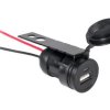 Gniazdo samochodowe motocyklowe ładowarka USB do montażu