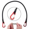 ELASTYCZNA LINKA DO MOCOWANIA BAGAŻU 60cm czarna z karabińczykami bungee