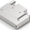 D-Sub connector housing, straight 180°, cable Ø 13.97 mm, zinc die casting, silver, 5786152-3