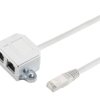 kabel LAN MicroConnect MPK419, 1 szt., RJ45, 0.15 m, biały
