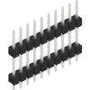 Pin header, 10 pole, pitch 2.54 mm, straight, black, 10056565