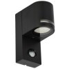 Ogrodowa oprawa elewacyjna, kinkiet z czujnikiem ruchu Vira 1 Sensor GU10 czarny IP54 EDO777376