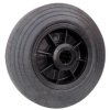 Kółko do wózka, Lite, Guma, Czarny, obc.: 150kg, śred.: 160mm, szer.: 41mm