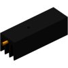 Extruded heatsink, (L x W x H) 50 x 16 x 16 mm, 14 K/W, black anodized, SK 437 50 STS