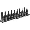 Sealey AK6207B TRX-Star* Socket Bit Set 10pc 3/8"Sq Drive Black Series