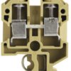 Through terminal block, screw connection, 0.5-10 mm², 2 pole, 41 A, 8 kV, beige/yellow, 0193260000