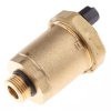 Automatyczny odpowietrznik, Mosiądz, maks. ciśnienie robocze: 10 barów, gwint: BSP